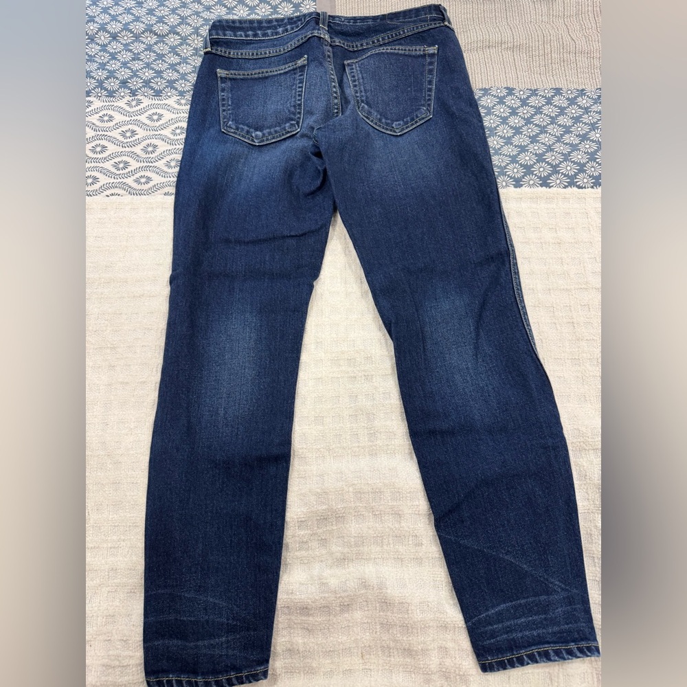 NWOT AMO Twist True Blue Designer Cropped Jeans, Size 29 - Picture 8 of 12